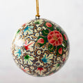 3" Turquoise & Pink Floral Christmas Tree Bauble | Ornament