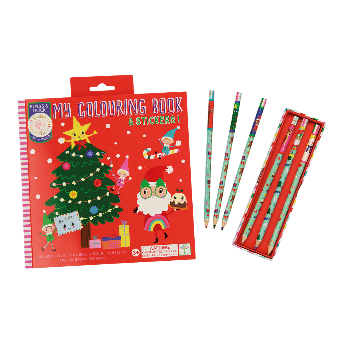 Christmas My Colouring Pencils Unsharpened