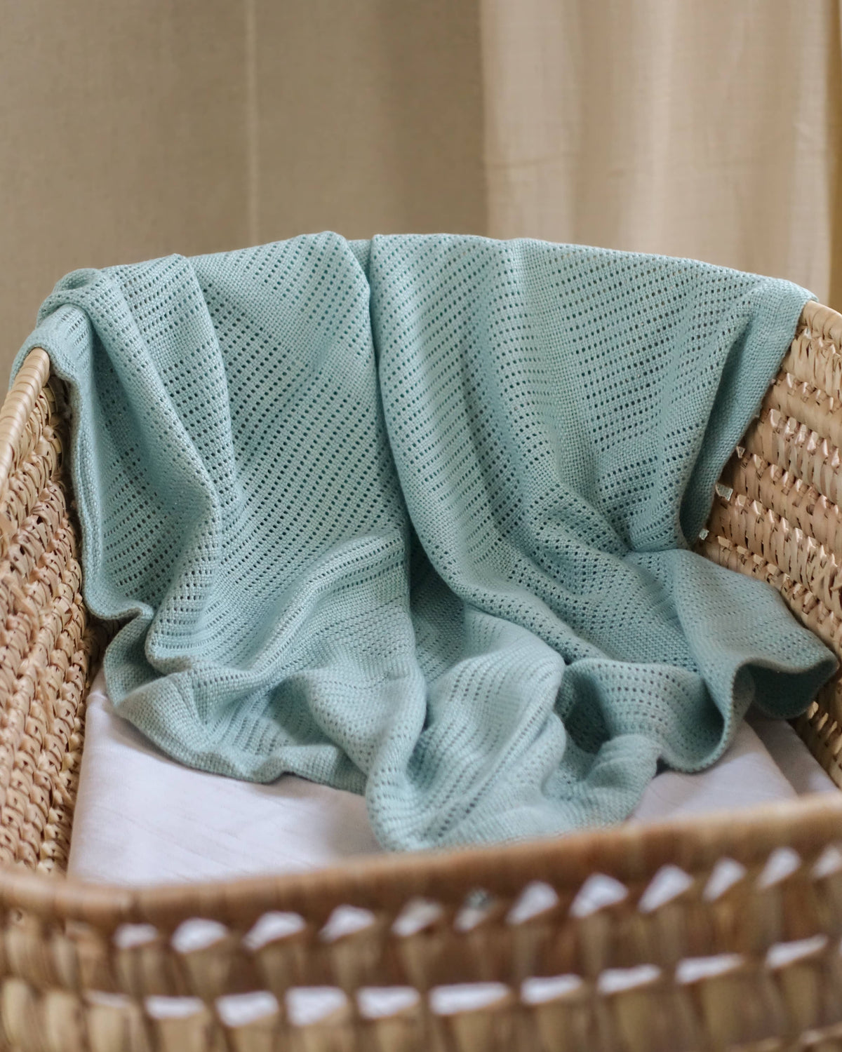 Greenlane Baby Bamboo Cotton Cellular Blanket