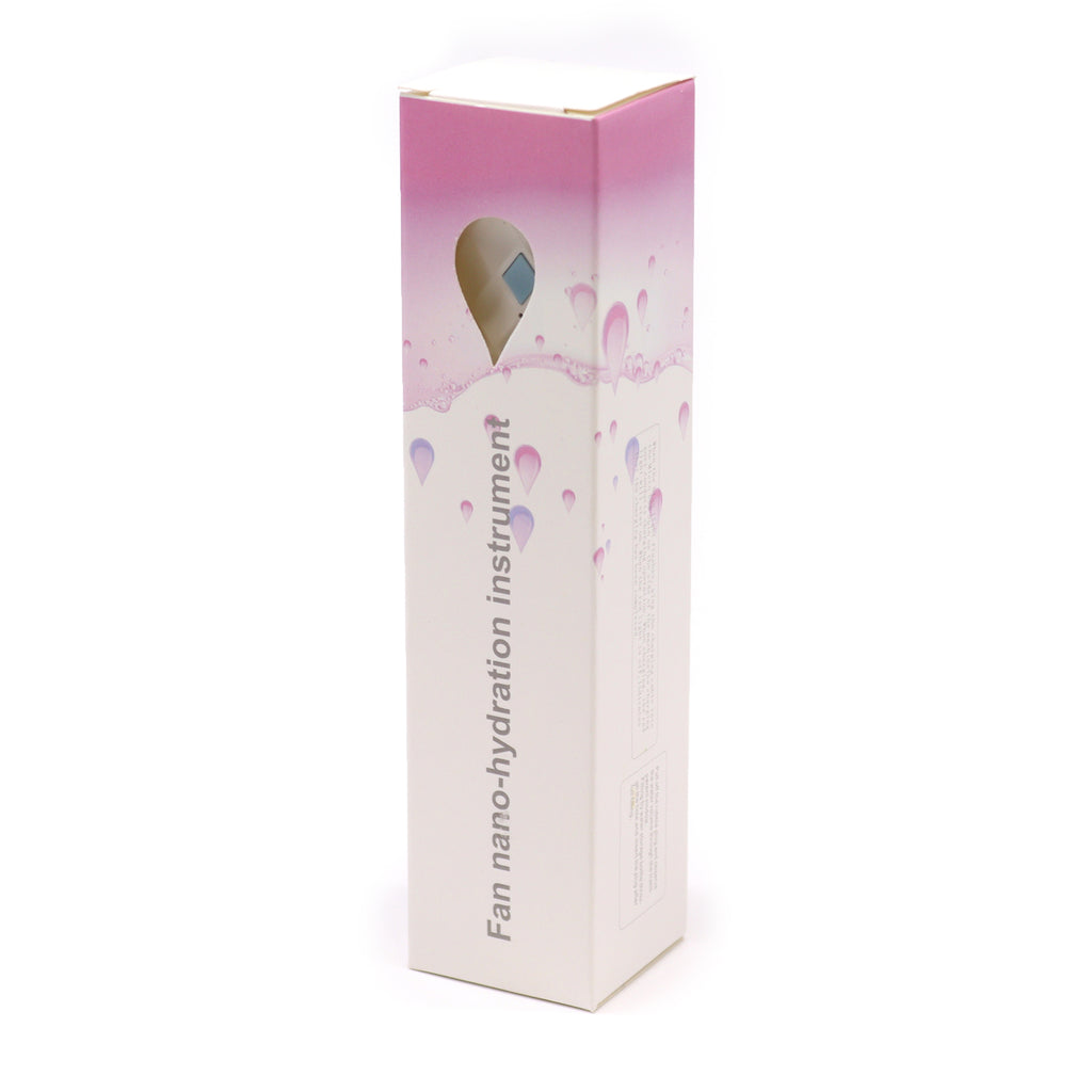 White Nano Mist Face Fan & Spray - USB chargeable