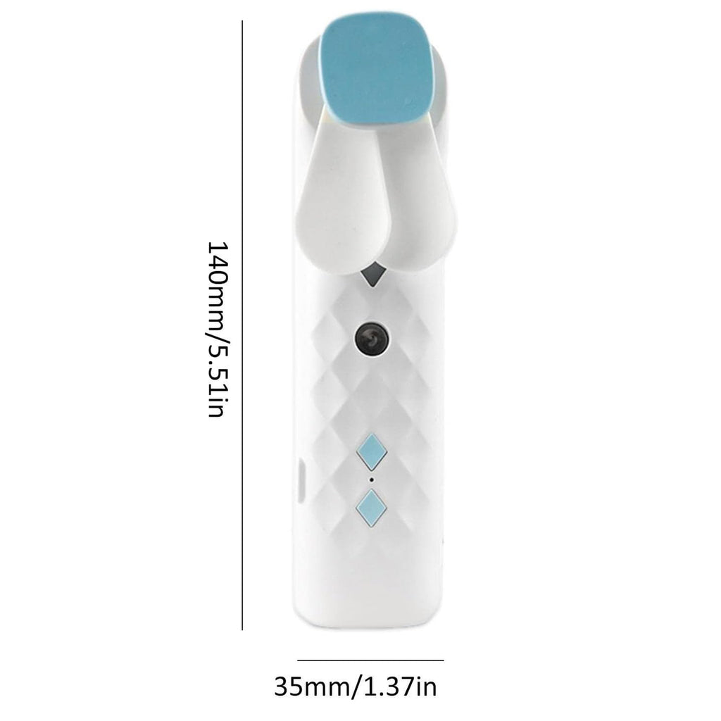 White Nano Mist Face Fan & Spray - USB chargeable