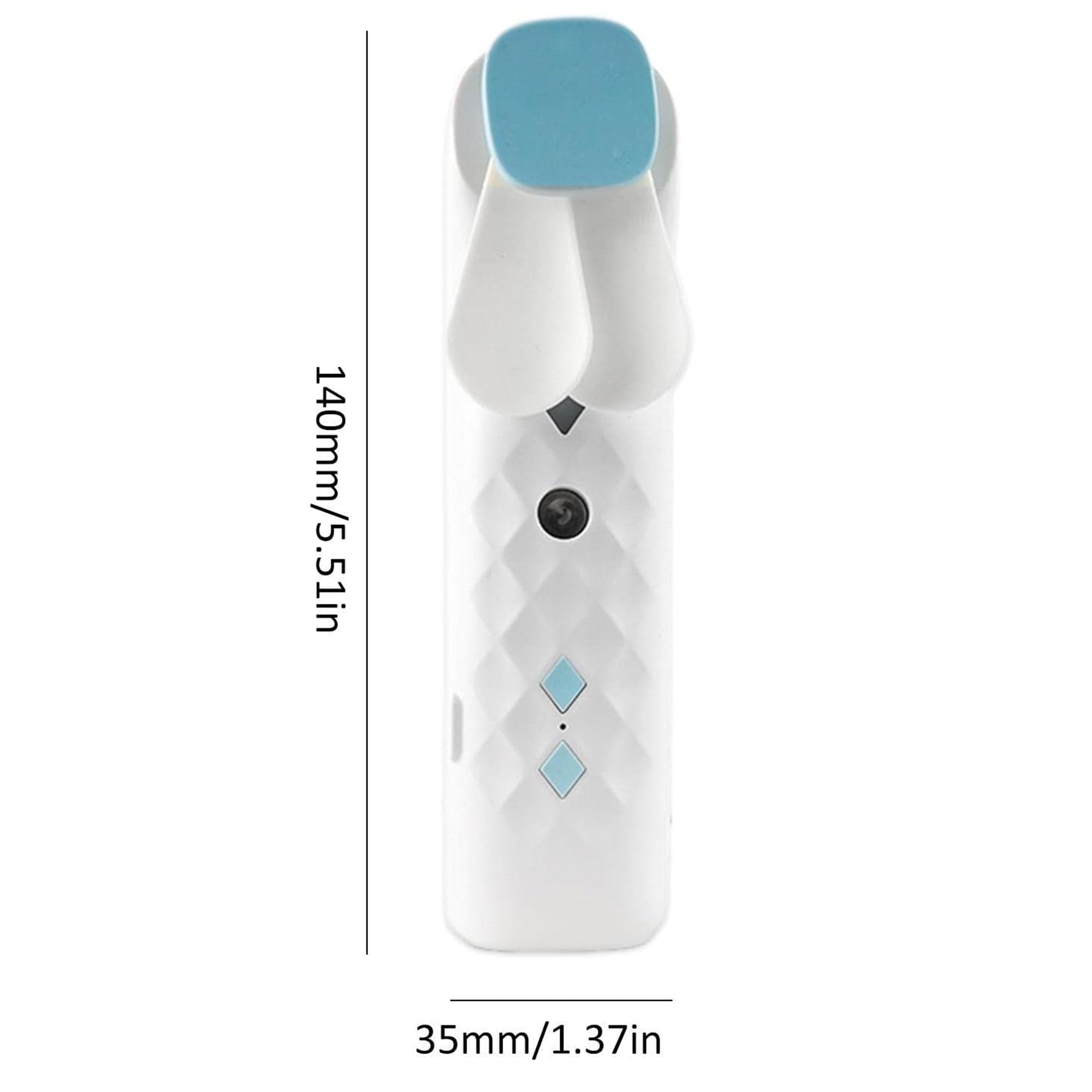 White Nano Mist Face Fan & Spray - USB chargeable