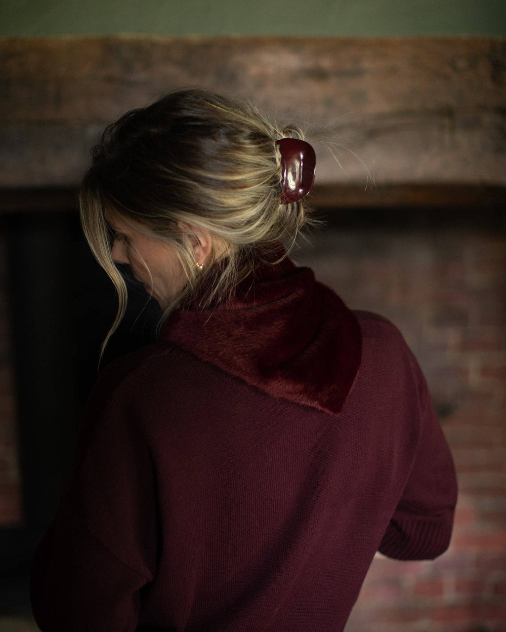 Chilham Hair Claw | Merlot