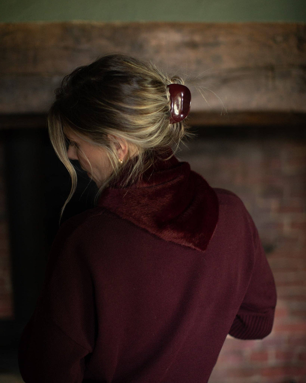 Chilham Hair Claw | Merlot