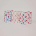 Small Block Printed Gift Bags Pink Sorbet