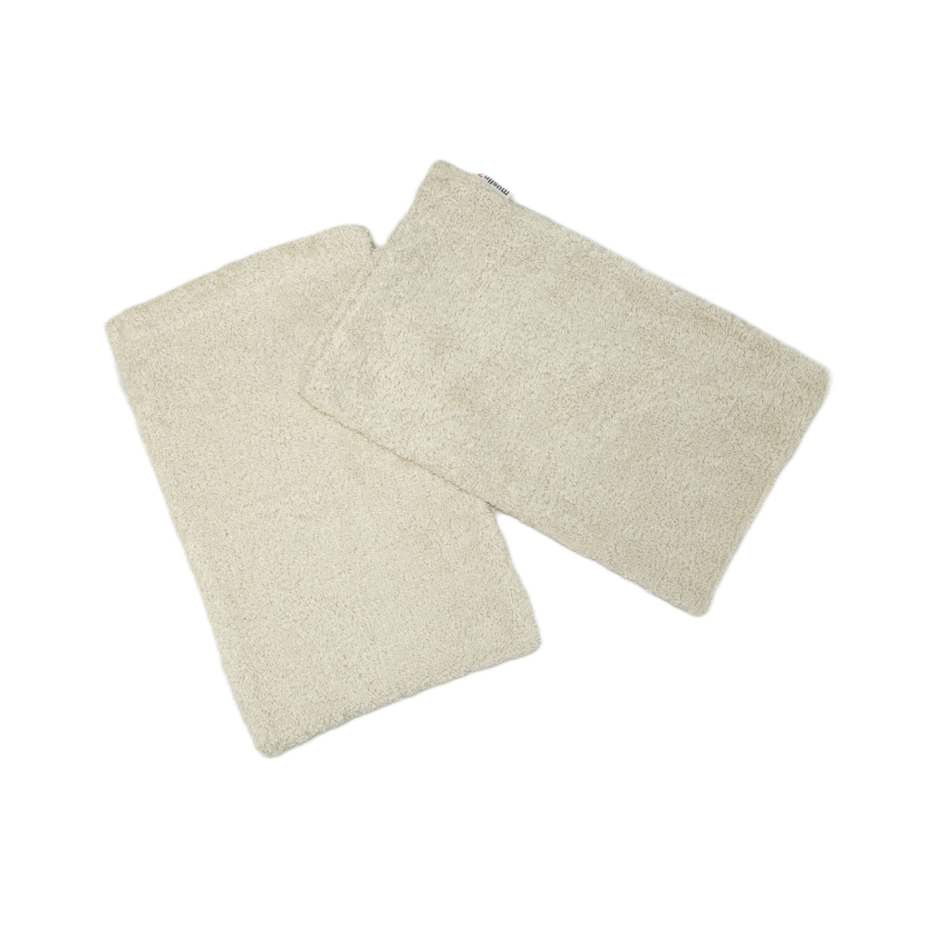 MuslinZ 4pk Bamboo Cotton Spa Mitt