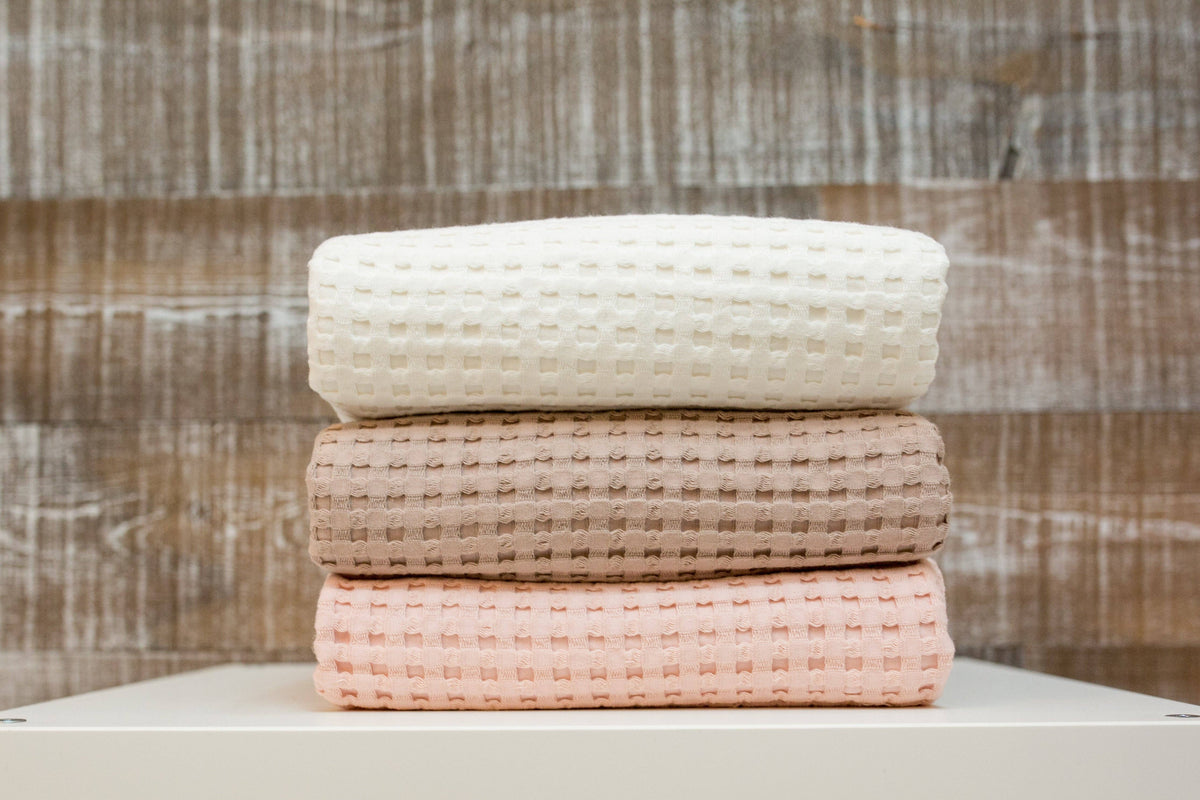 Lulujo - Waffle Blanket - Sand
