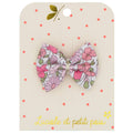 Ribbon Bow Clip - Liberty Poppy & Daisy