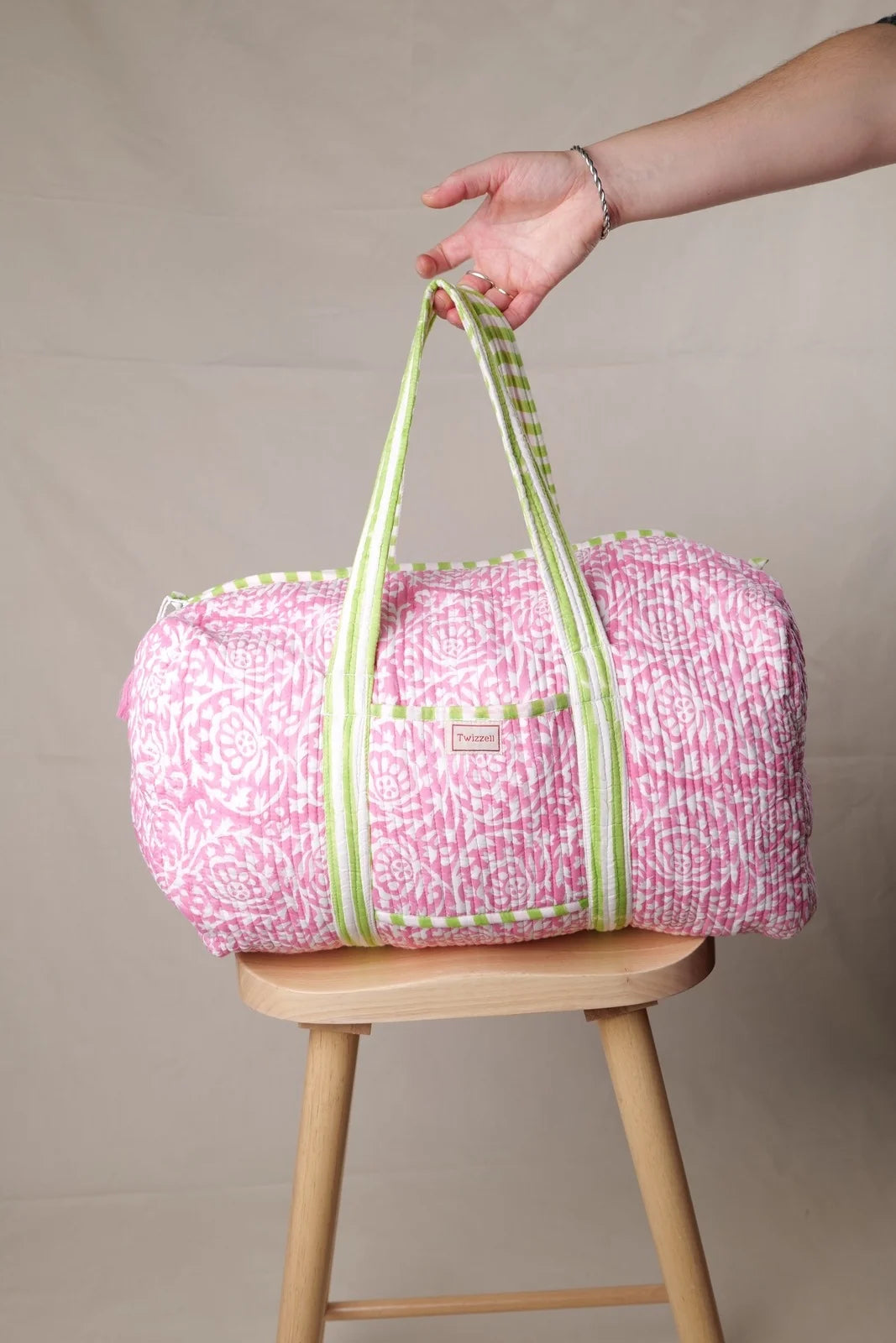 Weekend Bag - Pink Abstract Floral