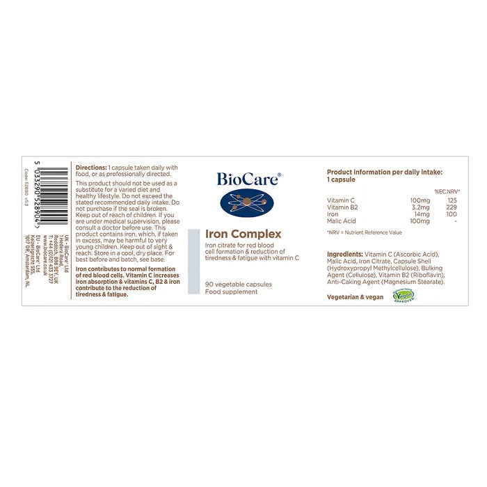 Iron Complex 90 Capsules