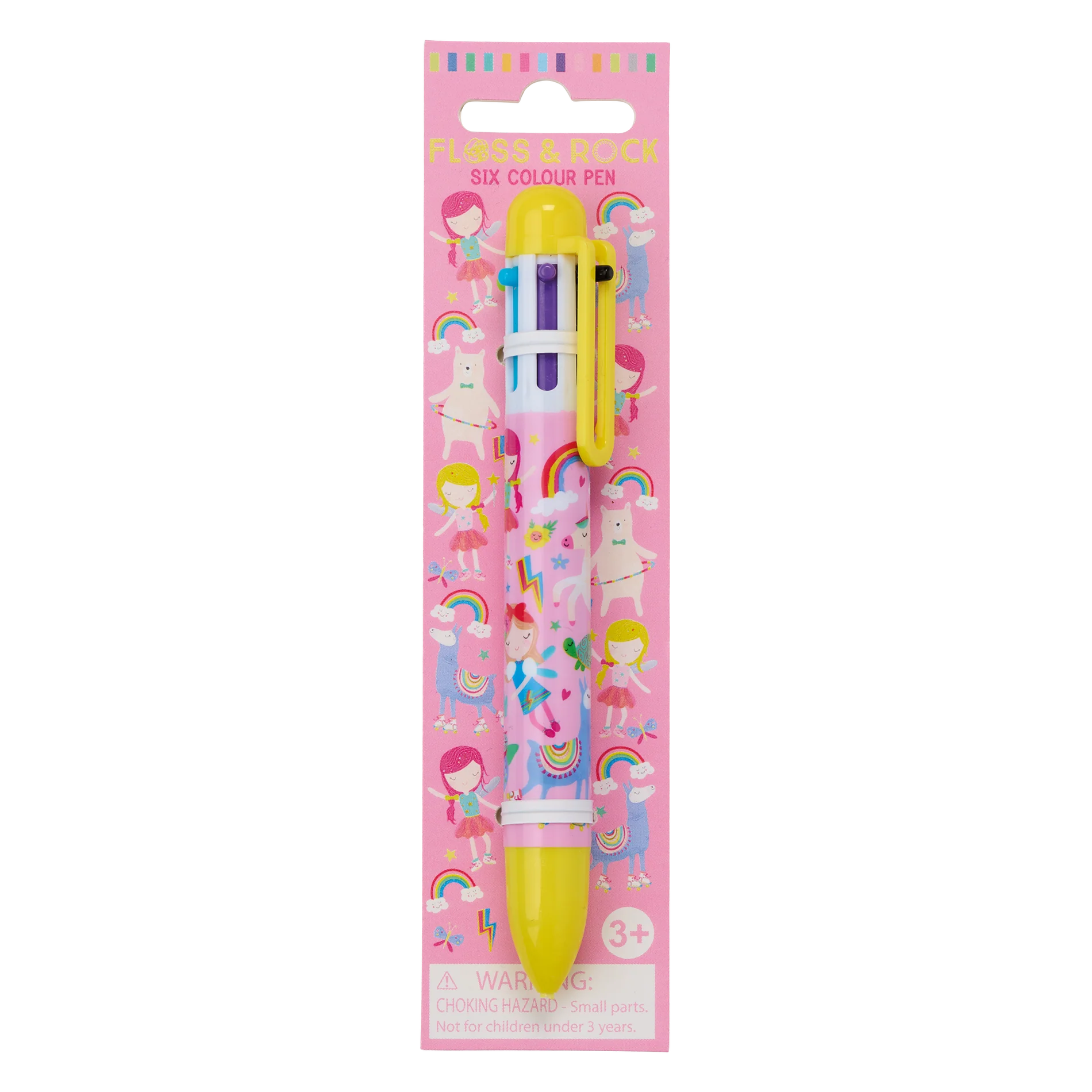 Rainbow Fairy 6 Colour Click Pen