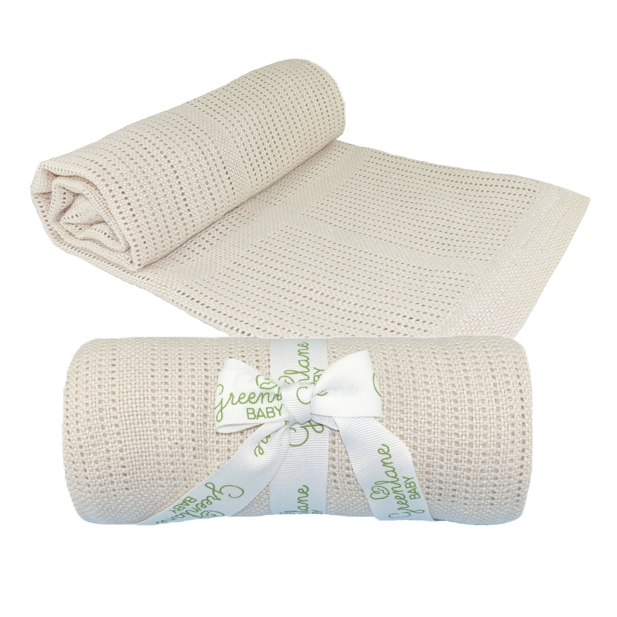 Greenlane Baby Bamboo Cotton Cellular Blanket