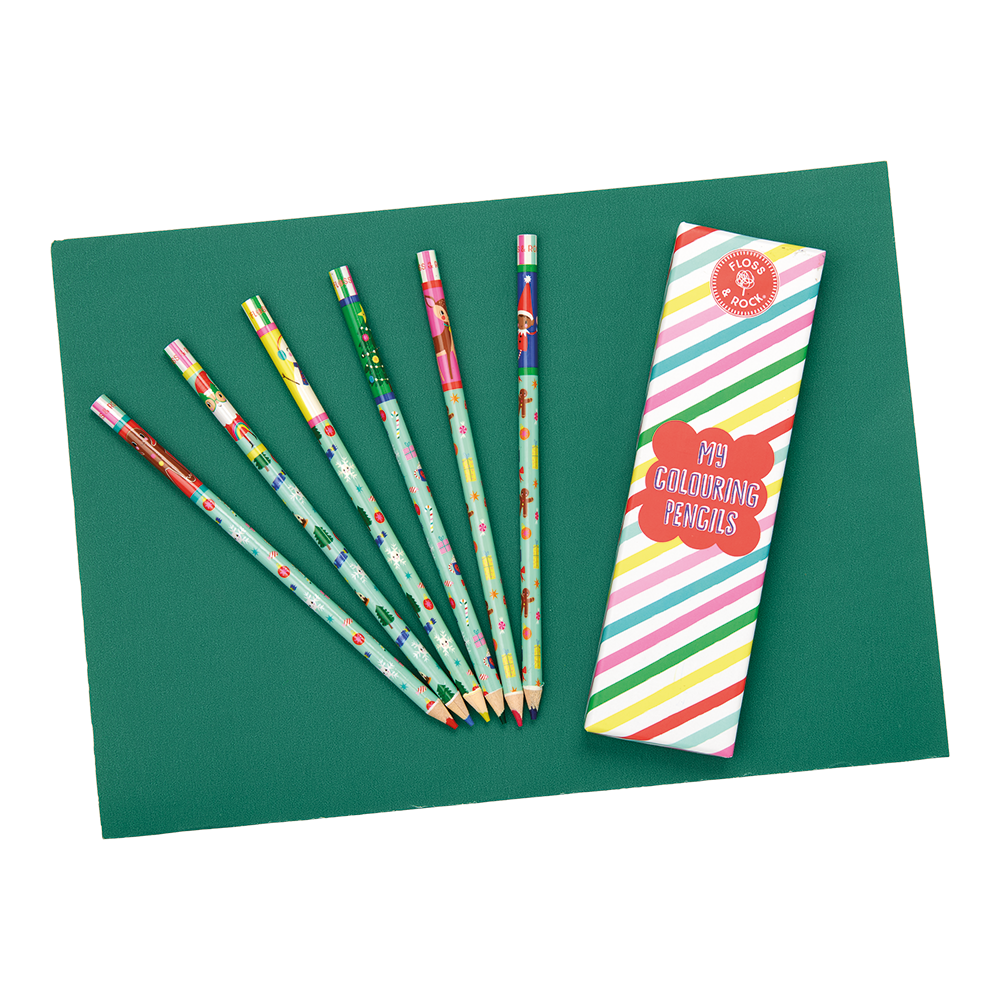 Christmas My Colouring Pencils Unsharpened