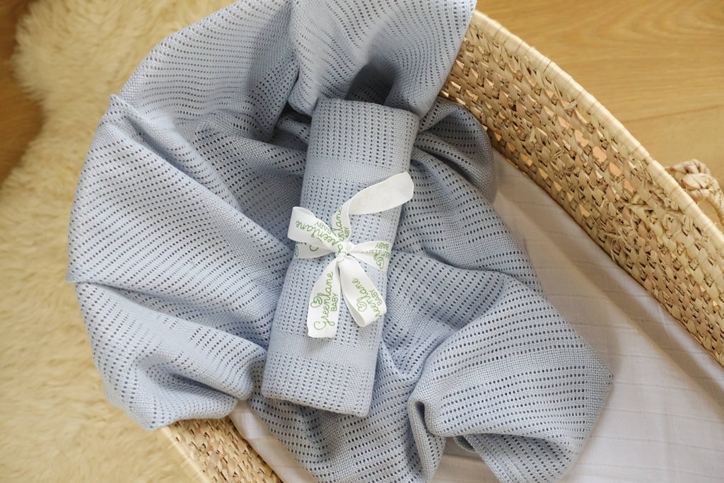 Greenlane Baby Bamboo Cotton Cellular Blanket