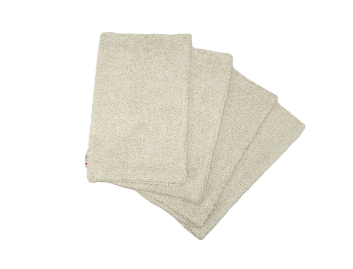 MuslinZ 4pk Bamboo Cotton Spa Mitt