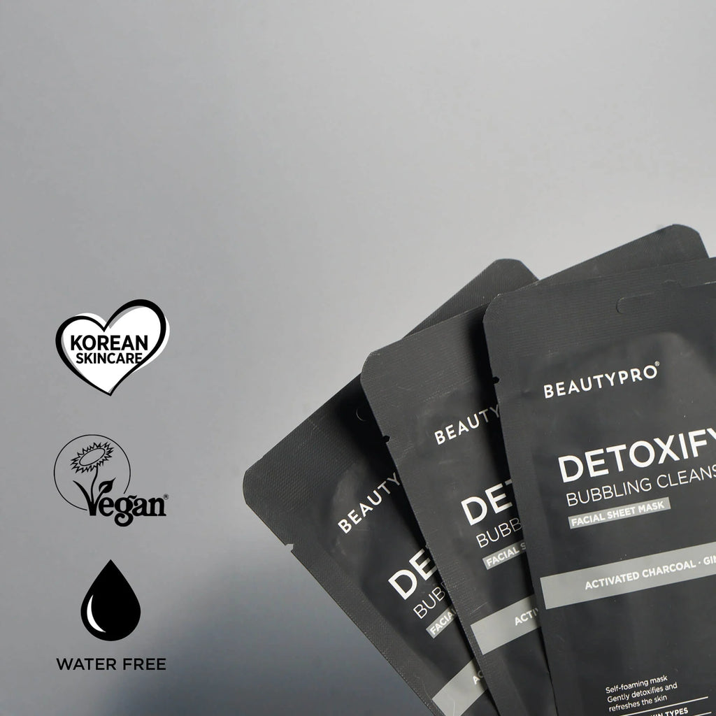 Detoxifying Bubbling Cleansing Sheet Mask with Activated Charcoal