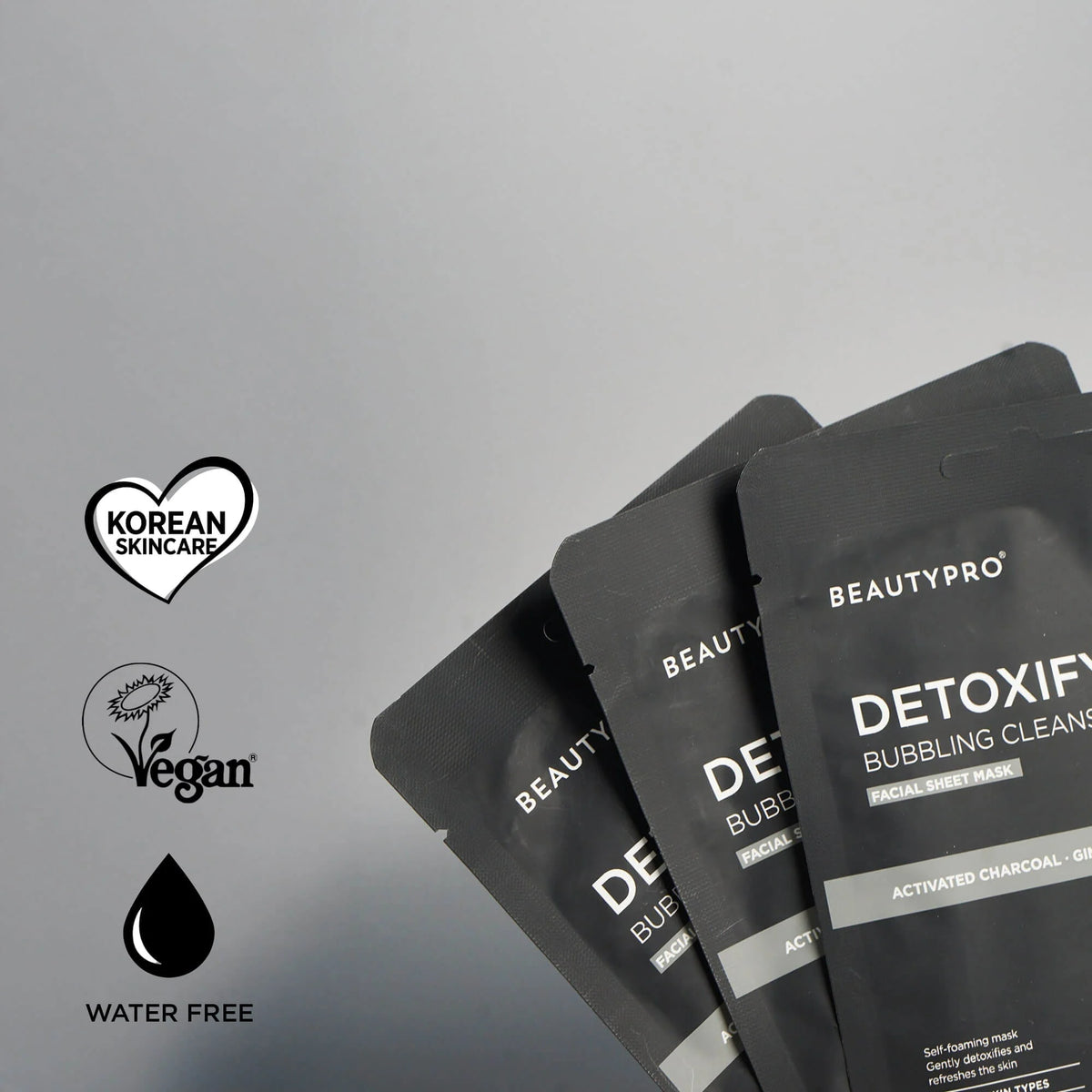 Detoxifying Bubbling Cleansing Sheet Mask with Activated Charcoal