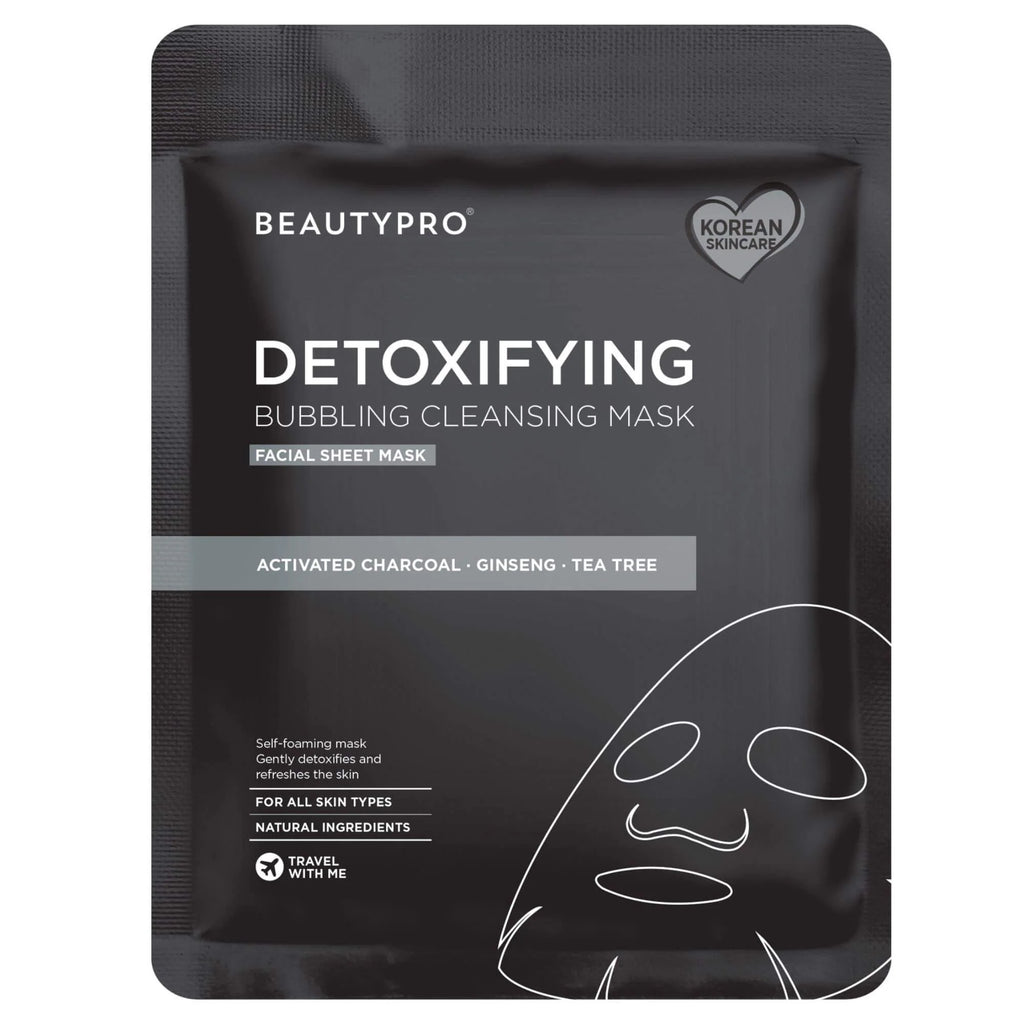 Detoxifying Bubbling Cleansing Sheet Mask with Activated Charcoal