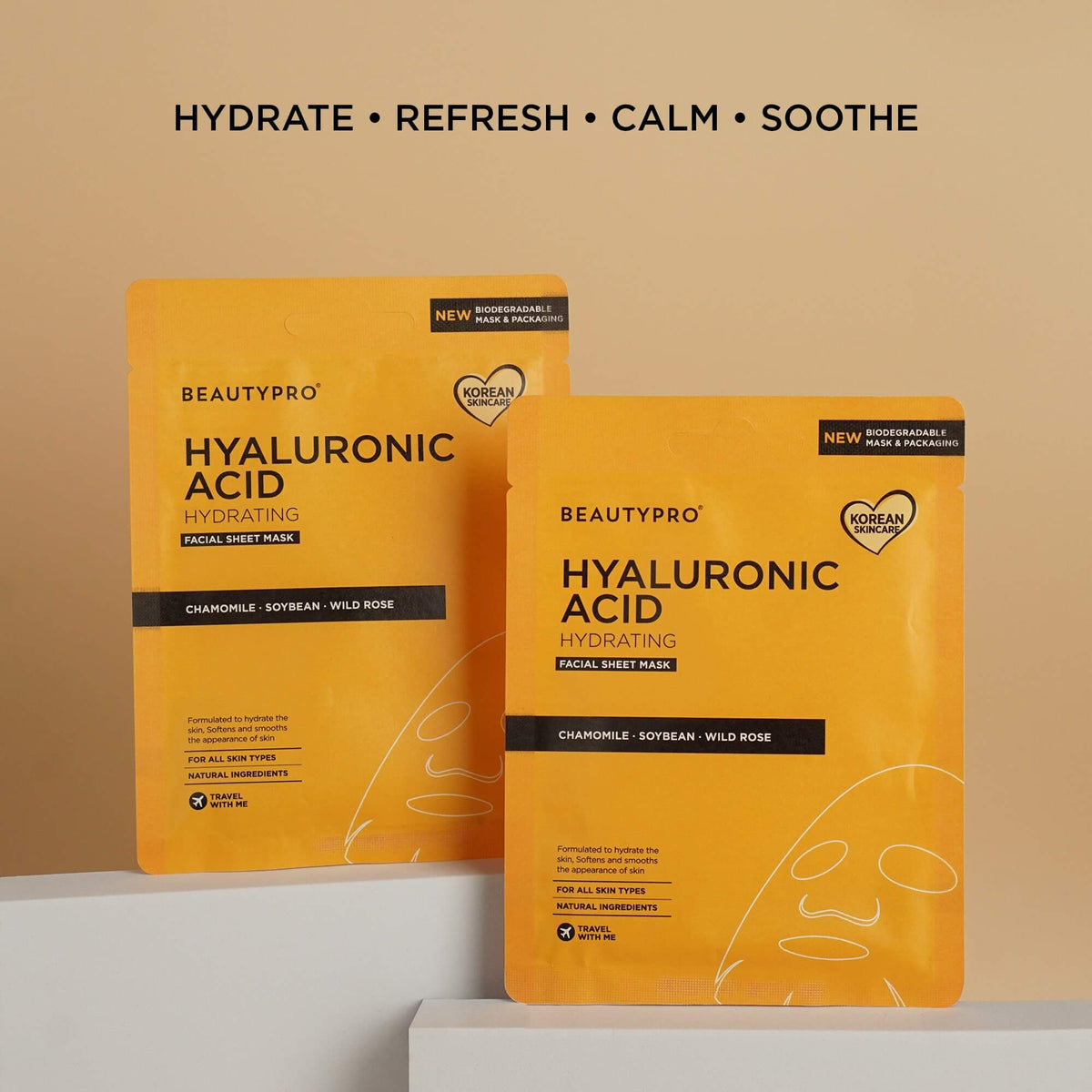 Hyaluronic Acid Hydrating Face Mask BeautyPro