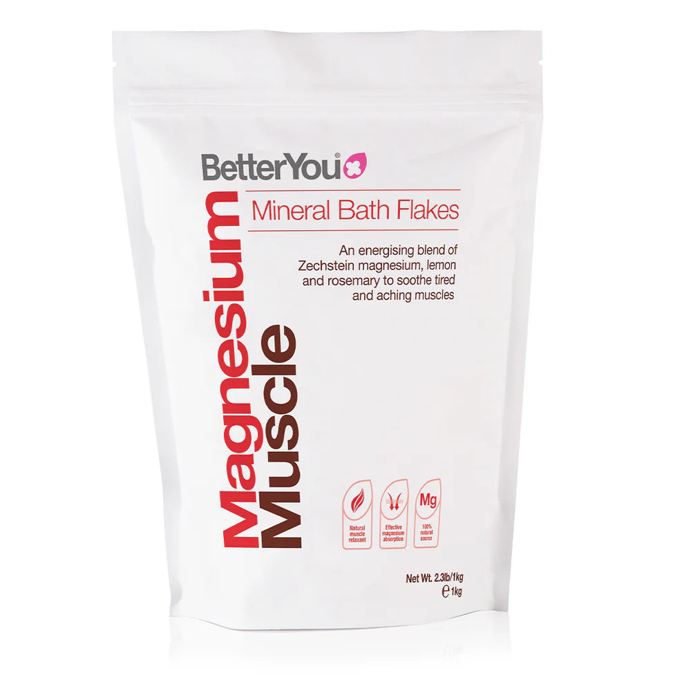 Magnesium Muscle Mineral Bath Flakes 1kg