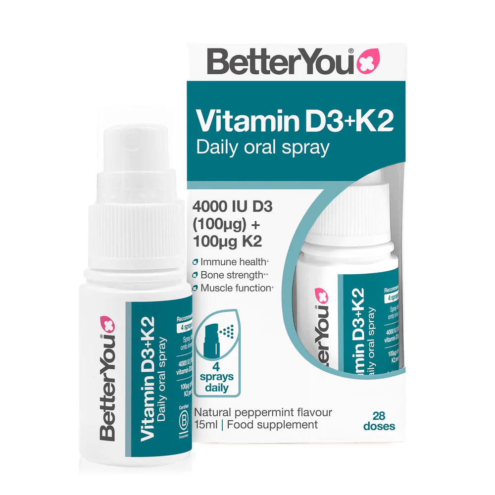 BetterYou Vitamin D3+K2 4000IU 15ml