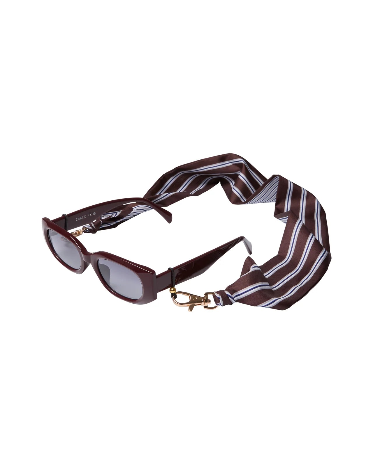 Dover Glasses Chain | Brown/Navy Stripe