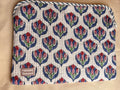 Indian Block Print Laptop Pouch - Multi