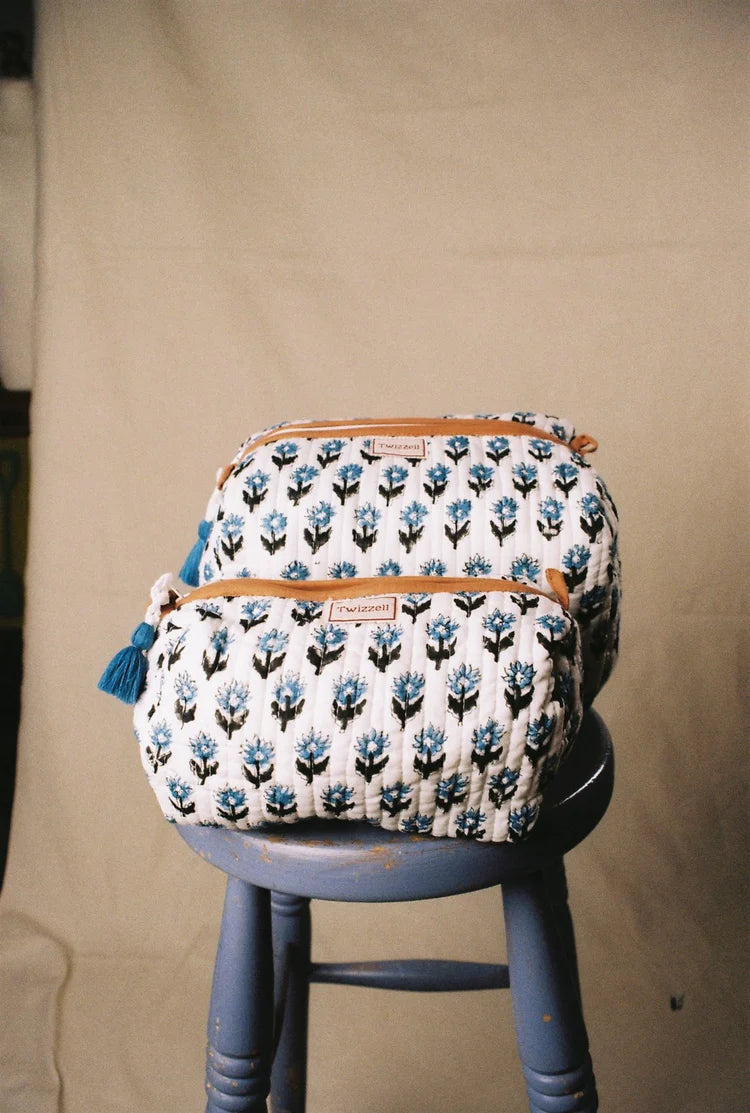 Medium Quilted Wah Bag - Mini Blue