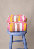 Medium Quilted Wash Bag - Neapolitan Stripe