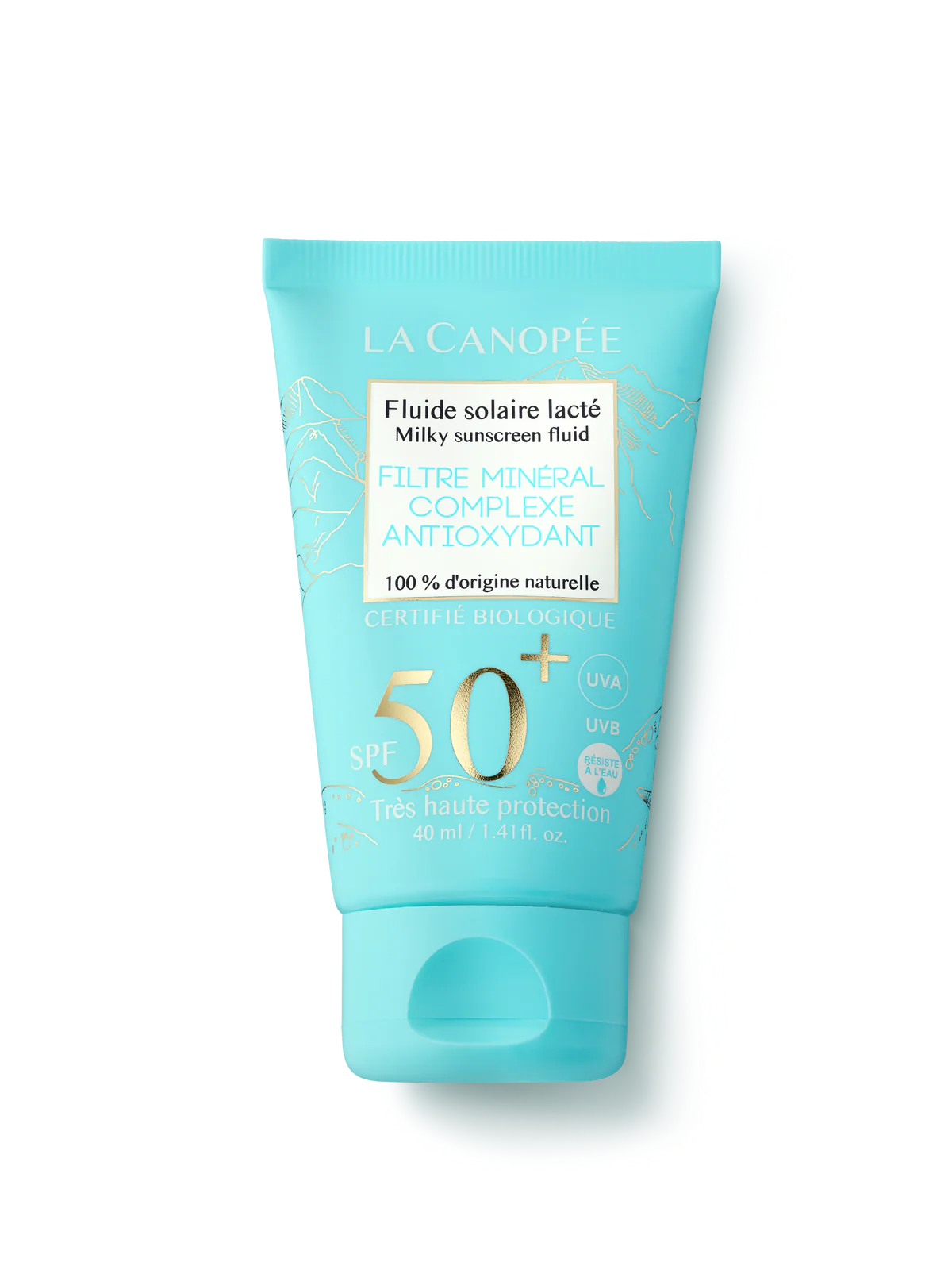 SPF50 Milky Sunscreen Fluid Face & Body Travel Size 40ml