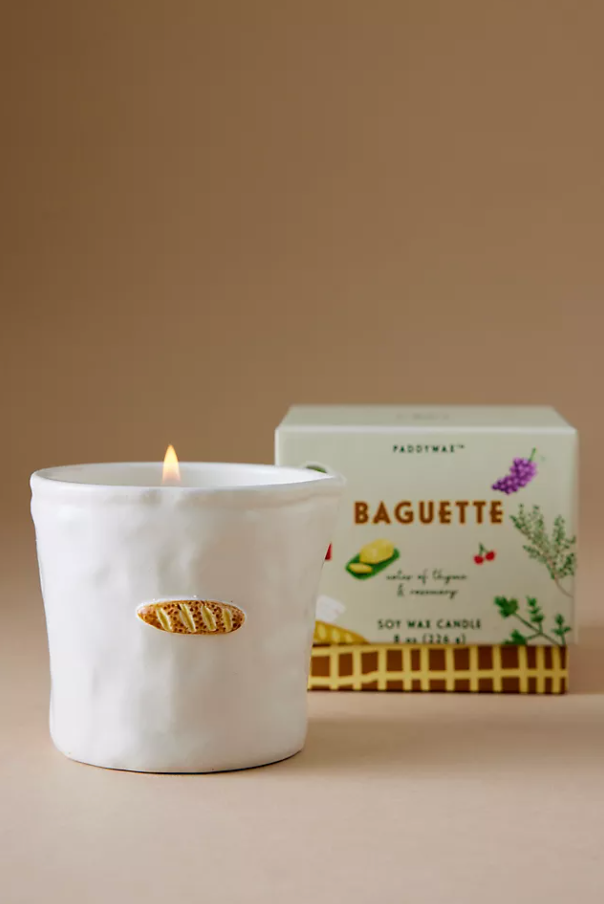 Bistro Baguette Ceramic Candle - Rosemary Thyme