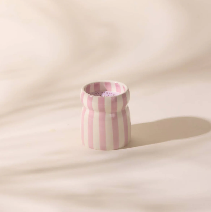 Cabana Lavender Ceramic Candle - Grecian Sand