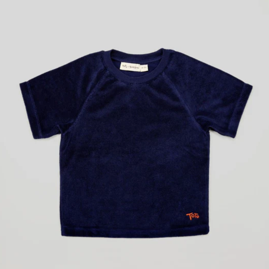 Navy Towelling T-shirt