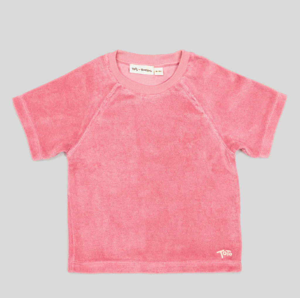 Pink Towelling T-shirt