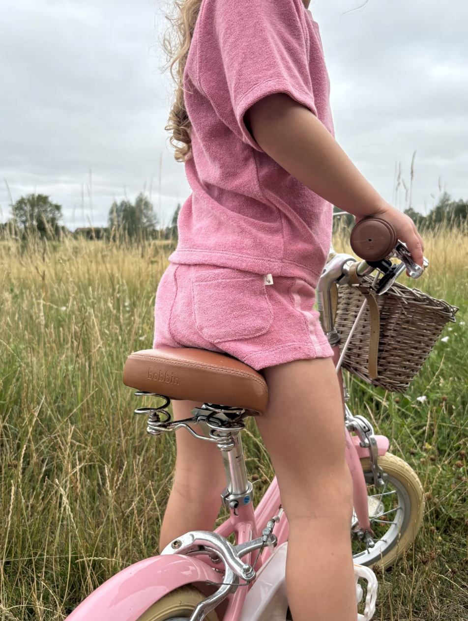 Pink Towelling Shorts