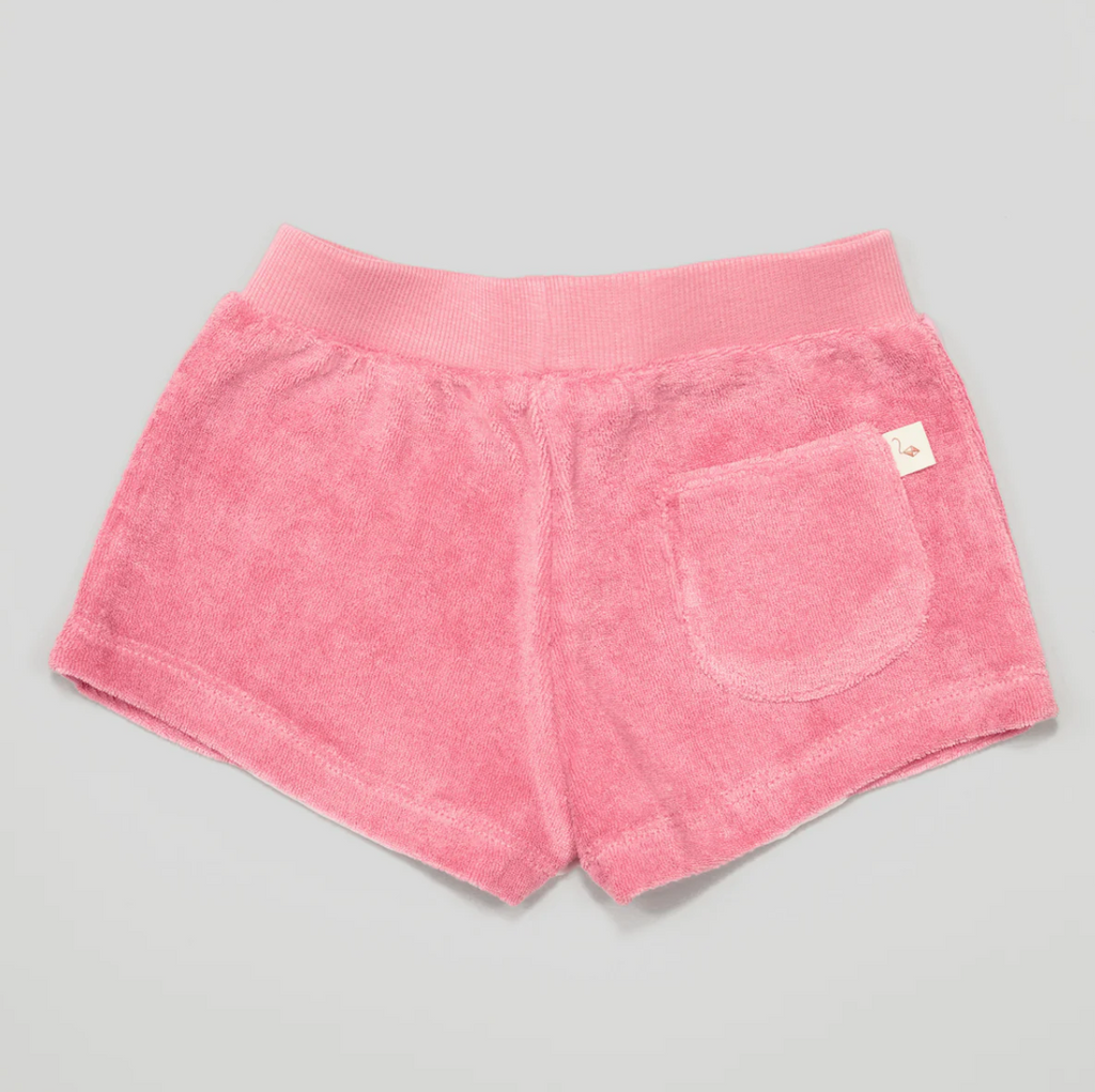 Pink Towelling Shorts