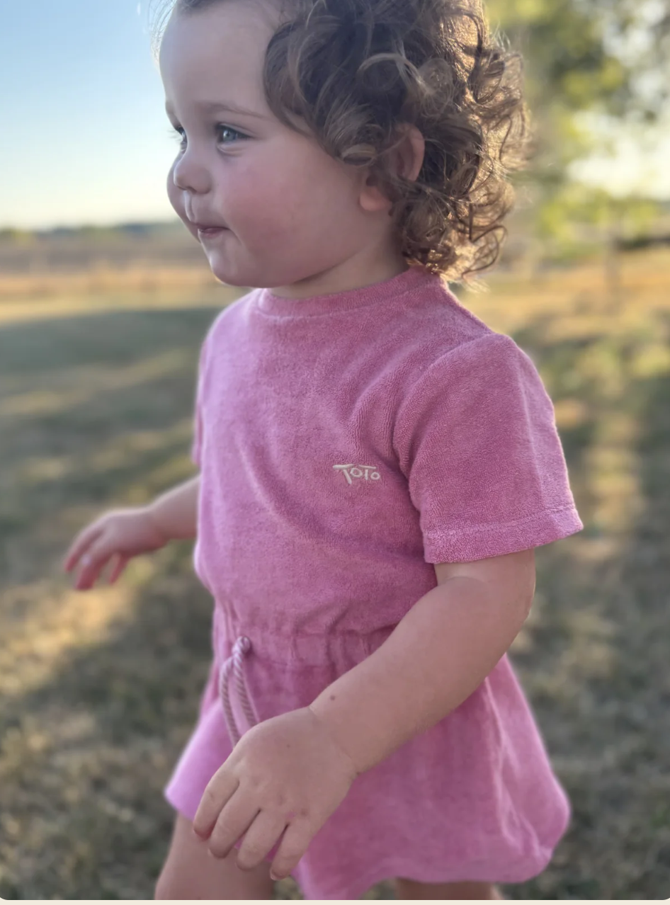 Pink Towelling dress