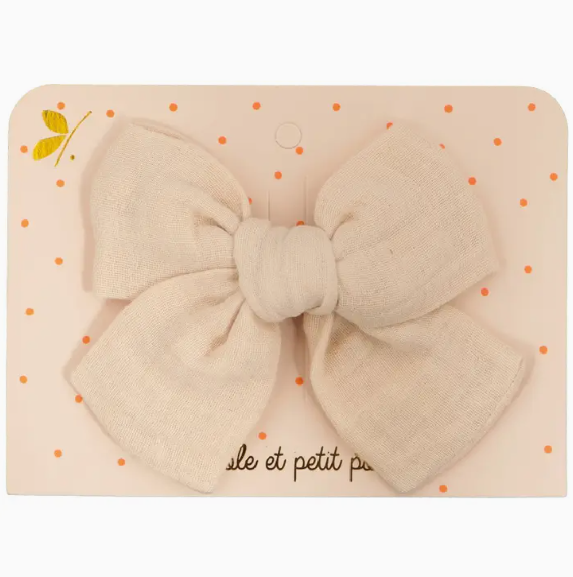 Princess Large Knot Clip - Double Gaze Sand