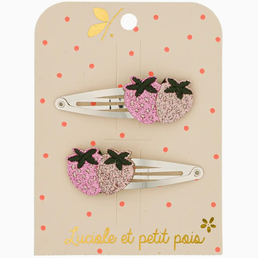 Strawberry Hair Clips (Pair)