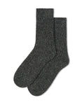 Wool Rib Sock | Charcoal Fleck | Men's