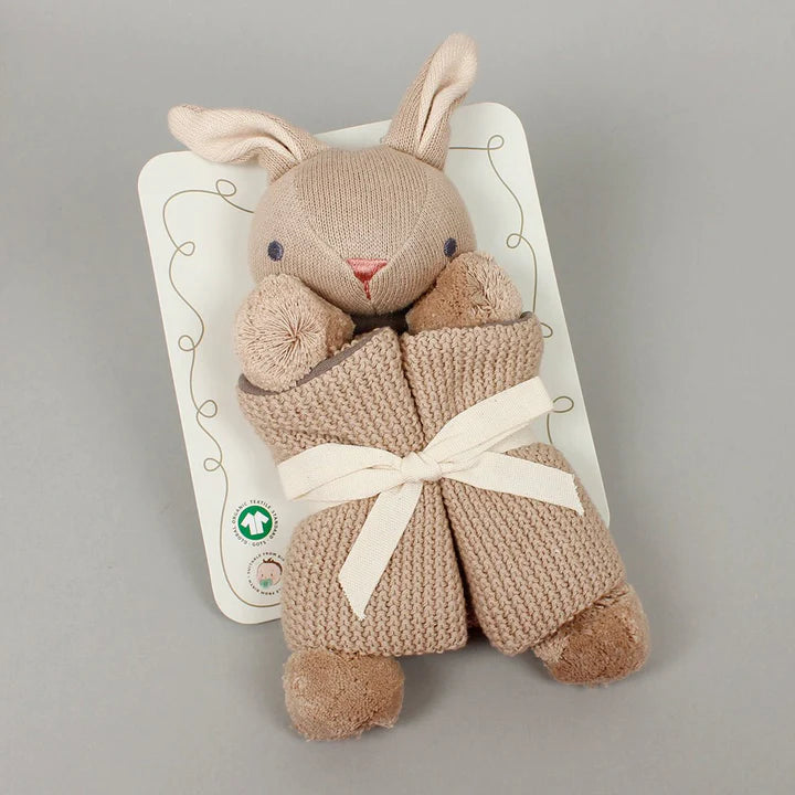 Baby Threads Taupe Bunny - Organic Comforter 25cm