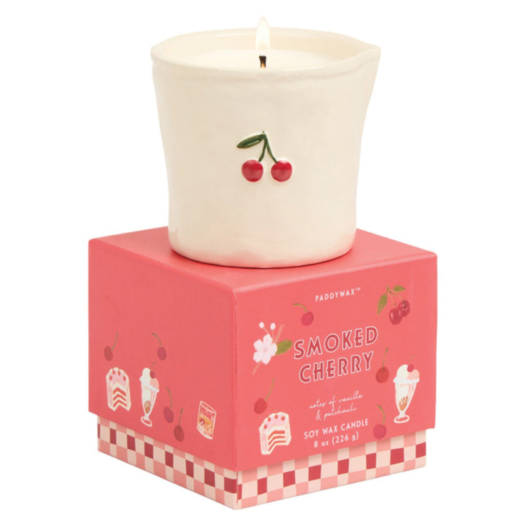 Paddywax Bistro Smoked Cherry Ceramic Candle