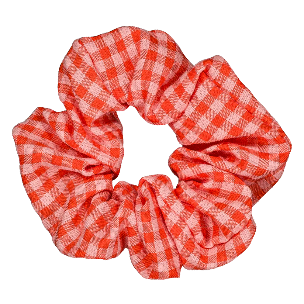 Vichy Fraise Srunchie