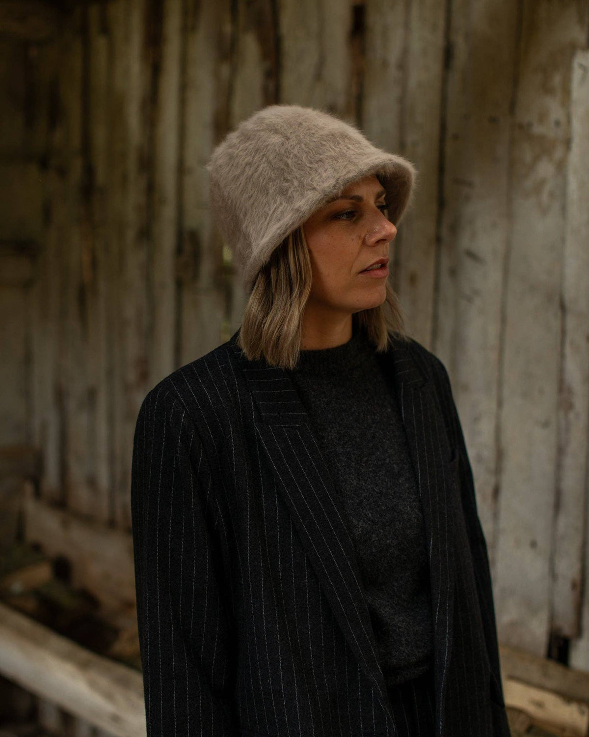 Sasha Fluffy Hat | Mouse