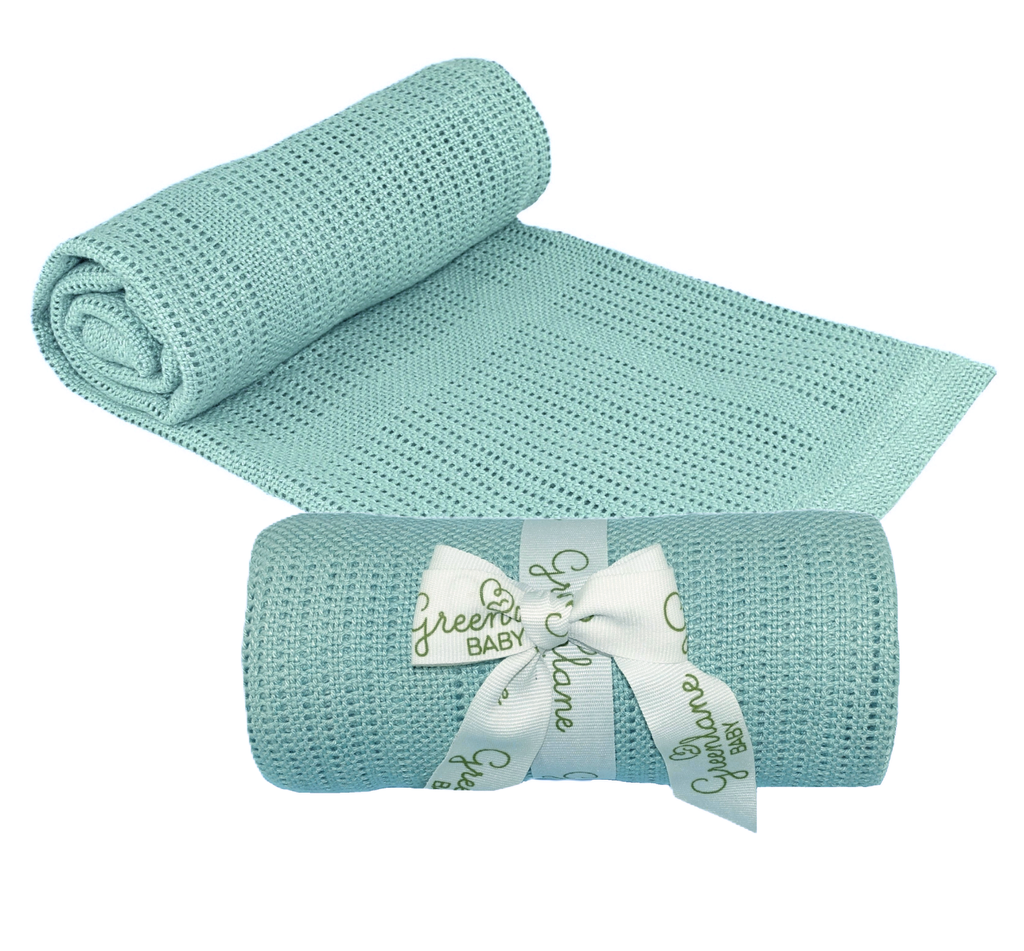 Greenlane Baby Bamboo Cotton Cellular Blanket