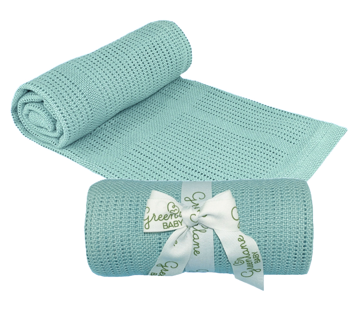 Greenlane Baby Bamboo Cotton Cellular Blanket