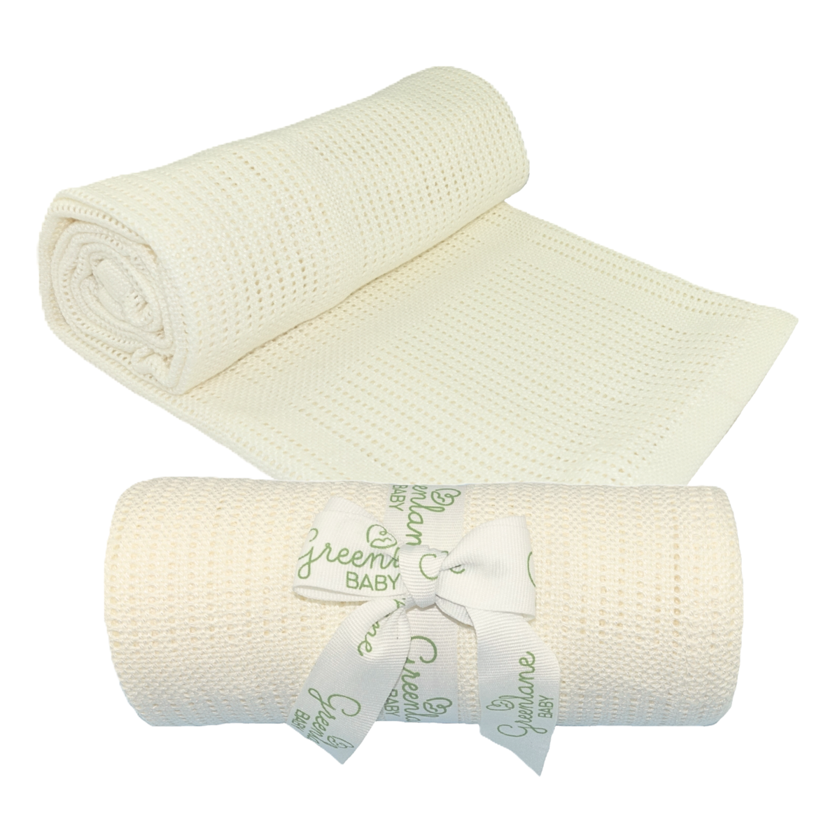 Greenlane Baby Bamboo Cotton Cellular Blanket