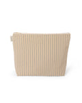 Islington Wash Bag | Ticking Stripe | Antique Khaki