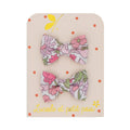 Pink Glitter Butterly Clips