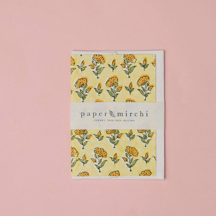 Ditsy Floral Sunshine Greeting Card